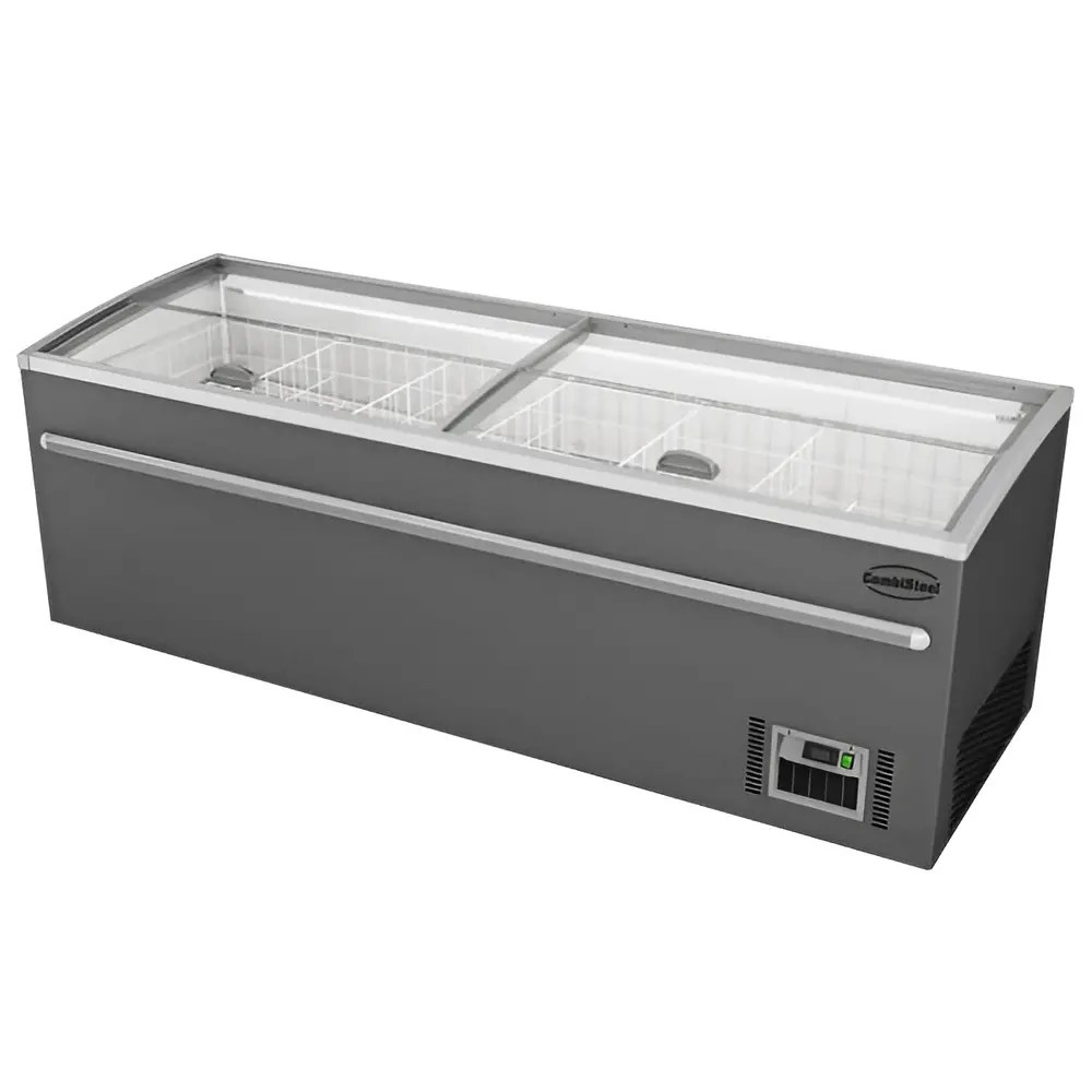 Combisteel Supermarkt Vrieskist | 1040l | Grijs | -18°c/-22°c | Statisch | Schuifdeksels | 2500x850x870(h)mm