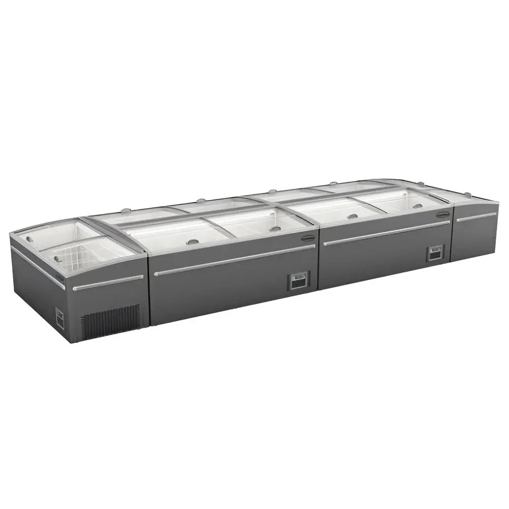 Combisteel Supermarkt Vrieskist | 1040l | Grijs | -18°c/-22°c | Statisch | Schuifdeksels | 2500x850x870(h)mm