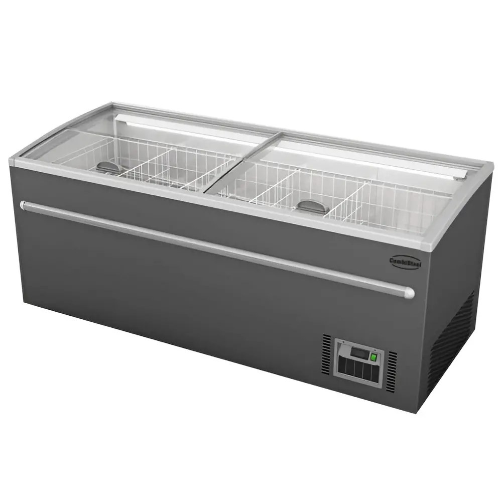 Combisteel Supermarkt Vrieskist | 850l | Grijs | -18°c/-22°c | Statisch | Schuifdeksels | 2100x850x870(h)mm