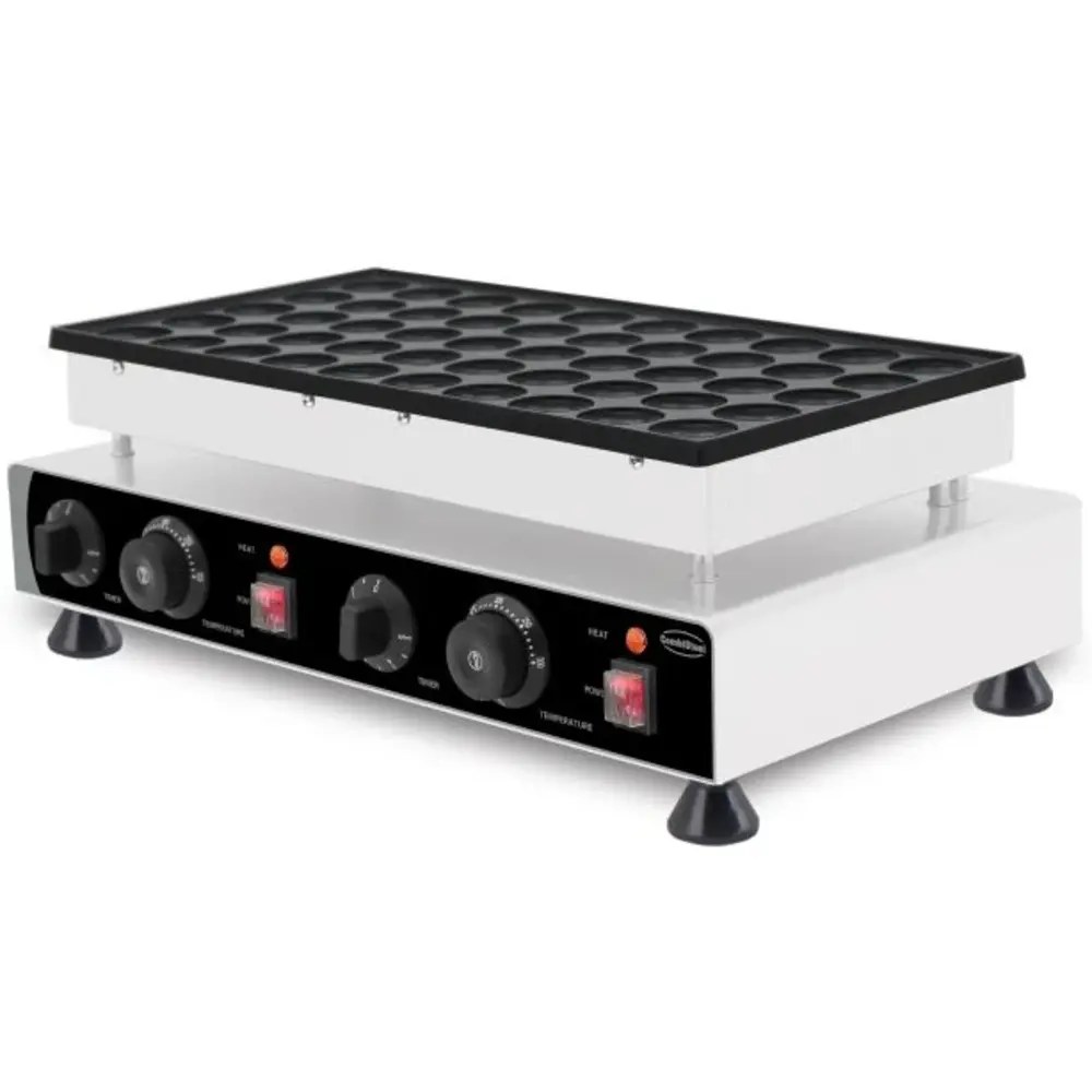 Combisteel Poffertjesplaat | 50°c/300°c | Rvs | Elektrisch | 1.8kw (230v) | 540x335x200(h)mm