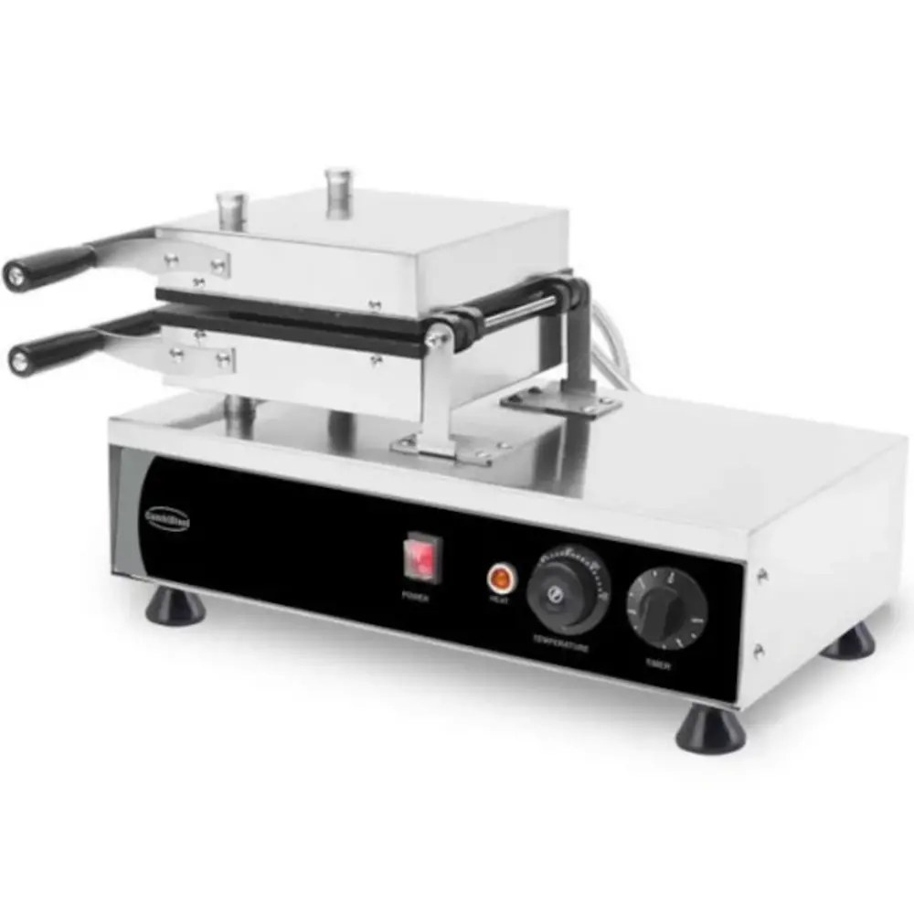 Combisteel Wafelijzer | Enkel | Brusselse Wafels (167x102x28mm) | 1.2kw (230v) | Draaibaar | Timer | 605x280x250(h)mm
