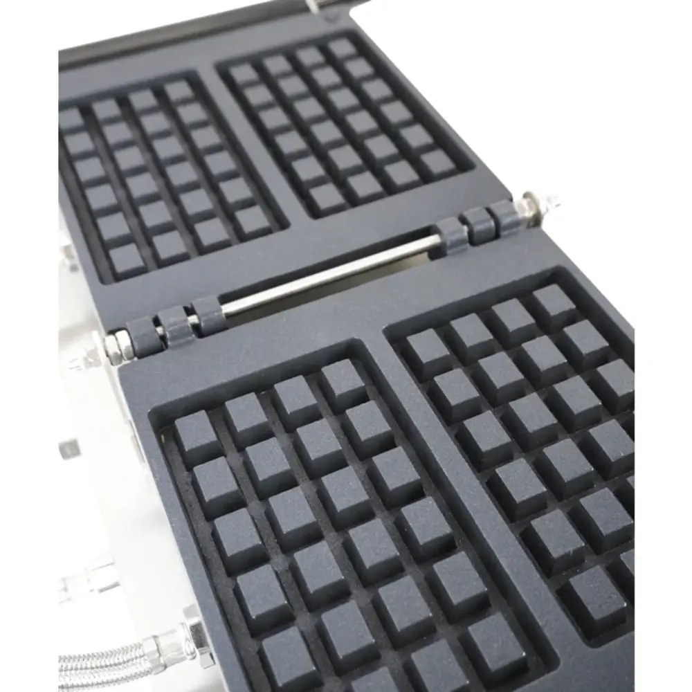 Combisteel Wafelijzer | Enkel | Brusselse Wafels (167x102x28mm) | 1.2kw (230v) | Draaibaar | Timer | 605x280x250(h)mm