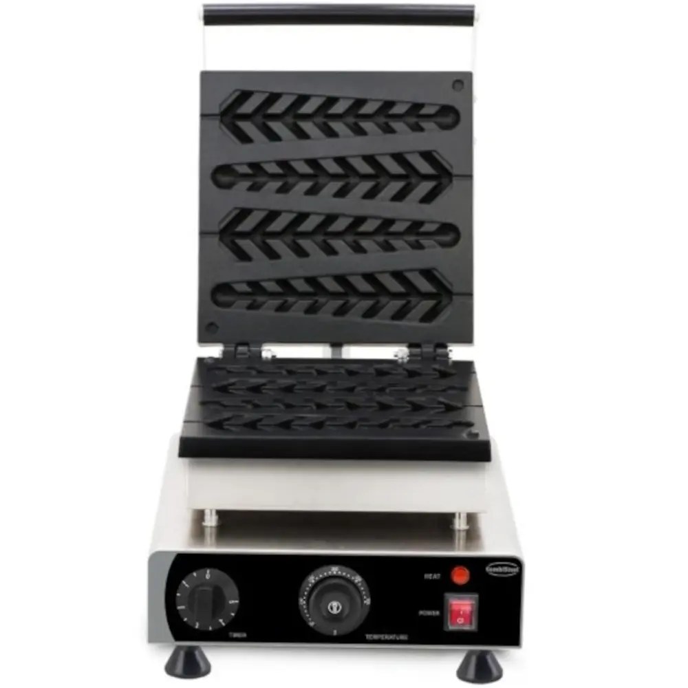 Combisteel Wafelijzer | Enkel | Lollypopwafels (223x52x40mm) | 1.75kw (230v) | Timer | 305x430x505(h)mm