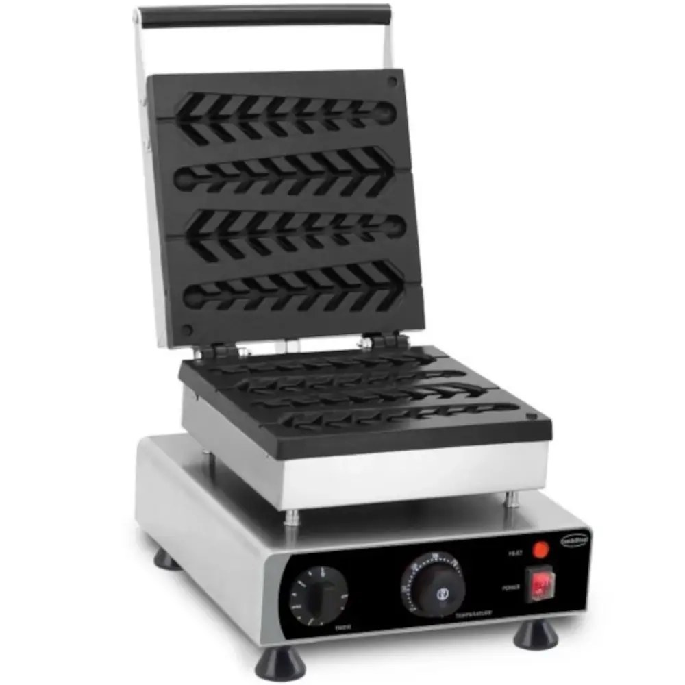 Combisteel Wafelijzer | Enkel | Lollypopwafels (223x52x40mm) | 1.75kw (230v) | Timer | 305x430x505(h)mm
