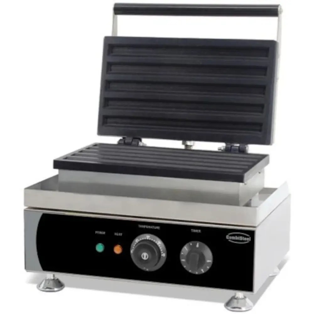 Combisteel Churroijzer | Enkel | Churros (297x22x20mm) | 1.75kw (230v) | Timer | 380x350x465(h)mm