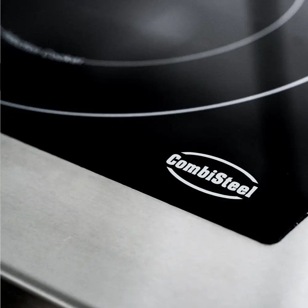 Combisteel Inductiefornuis | Entry 700 | 2 Kookpunten | 7kw (400v) | Open Onderkast | 400x700x900/940(h)mm