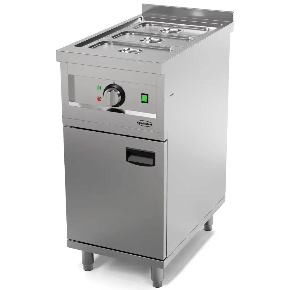 Combisteel Bain-marie | Entry 700 | Elektrisch | 1/1 GN | 0°c/85°c | 2kw (230v) | Aftapkraan | Gesloten Onderkast | 400x700x880/920(h)mm