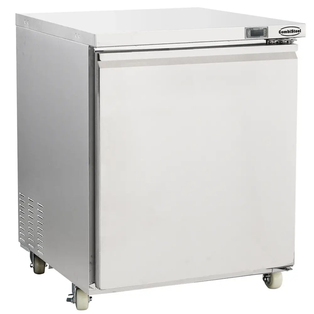 Combisteel Koel-/vrieskast | 185l | Rvs | -18°c/-21°c & +1°c/+4°c | Geforceerd | Wielen (geremd) | 705x785x850(h)mm