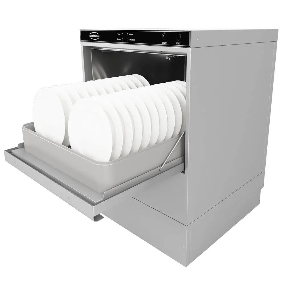 Combisteel Horeca Vaatwasser | Mand 500x500 | Afvoerpomp | Zeeppomp | Naglanspomp | 230v | 572x616x833(h)mm