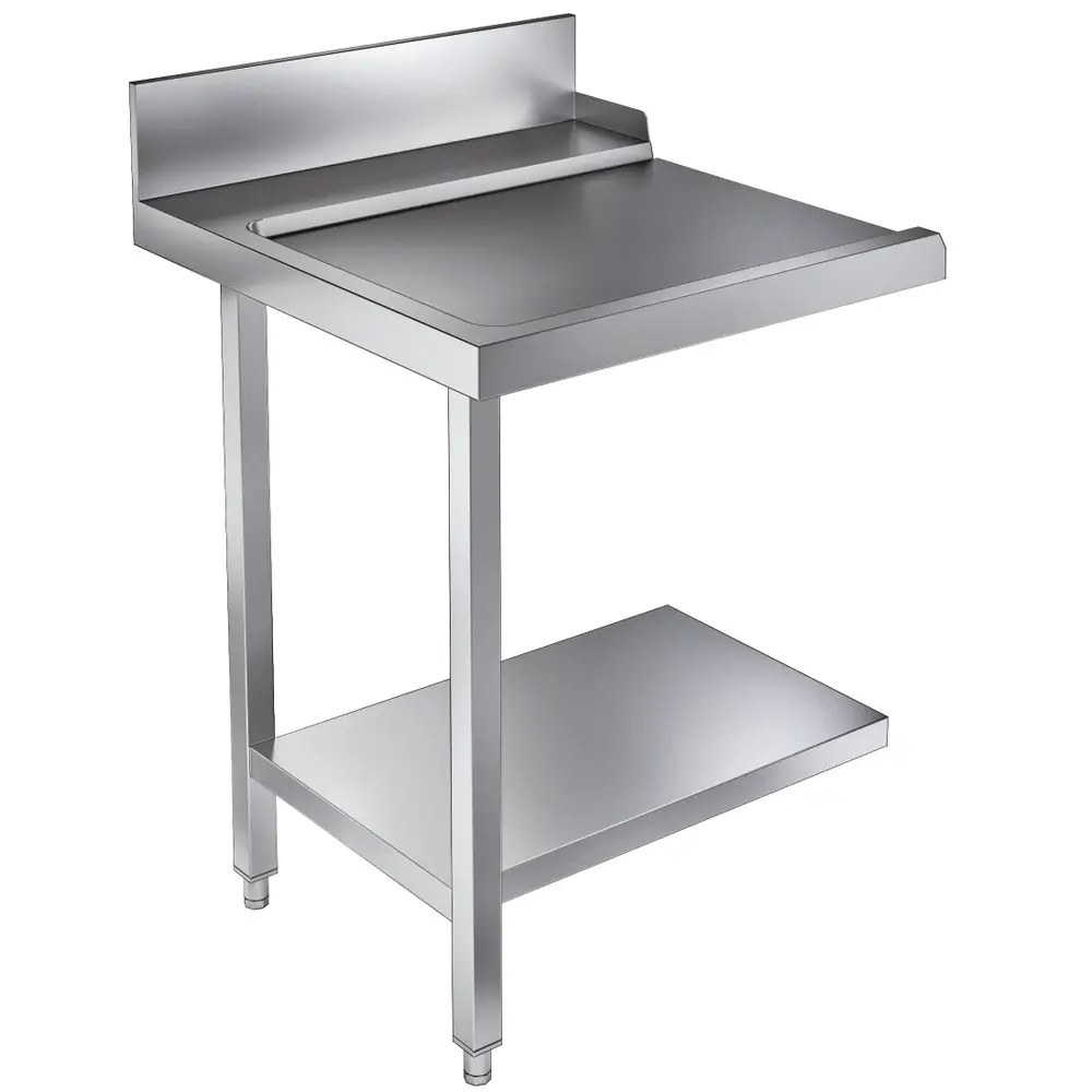 Combisteel Afvoertafel (links) | Rvs | Bodemschap | Achteropstand | 700x800x900(h)mm