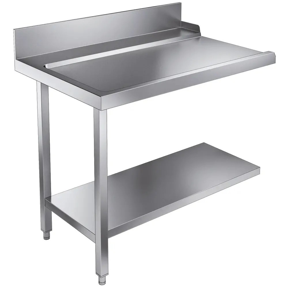 Combisteel Afvoertafel (links) | Rvs | Bodemschap | Achteropstand | 1100x800x900(h)mm