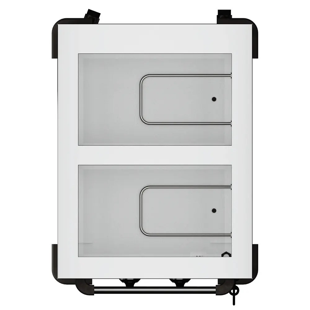 Combisteel Bain-marie Wagen | Elektrisch | 2x 1/1 GN | 30°c/90°c | 2kw (230v) | Aftapkranen | 850x650x840(h)mm