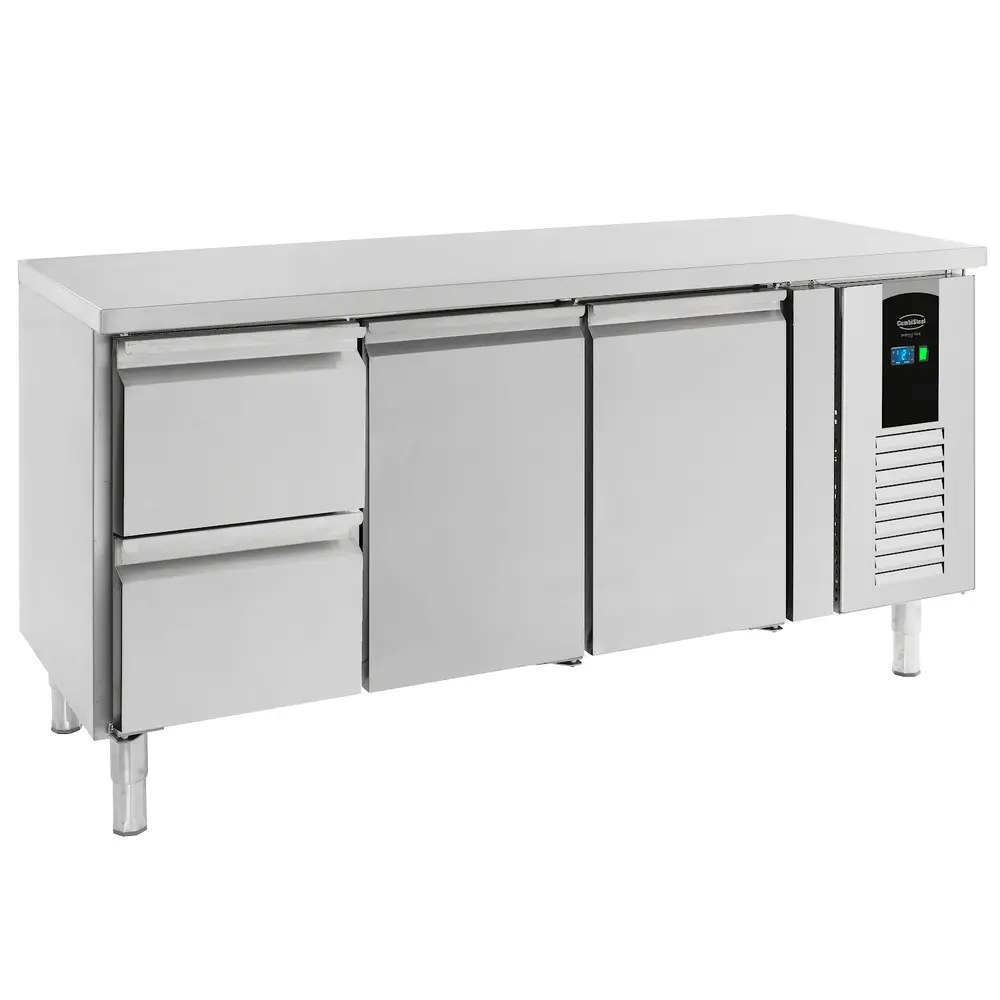 Combisteel Koelwerkbank | Energy Line | 291l | 2 Deuren + 2 Laden (1/1 Gn) | +2°c/+8°c | Geforceerd | 1795x700x860(h)mm