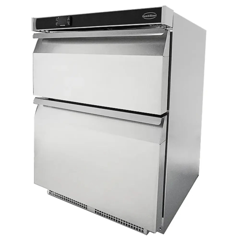 Combisteel Koelkast | Energiezuinig | 101l | Rvs | +2°c/+8°c | Geforceerd | 2 Laden | Wielen | 600x605x810(h)mm