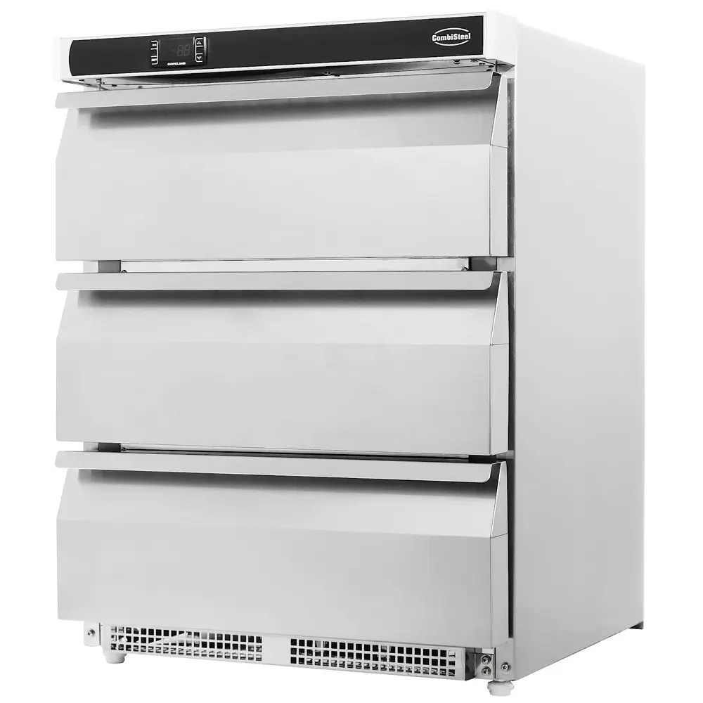 Combisteel Koelkast | Energiezuinig | 101l | Rvs | +2°c/+8°c | Geforceerd | 3 Laden | Wielen | 600x605x810(h)mm