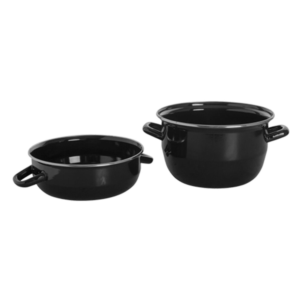 Emga Mosselpan | Geëmailleerd | 3.3l | Div. Warmtebronnen | Incl. Deksel | ø200mm