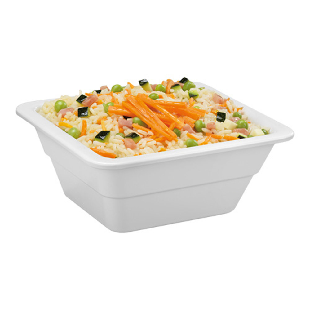 Emga Gastronorm Bak Wit Melamine | 1/6 GN | 17,6x16,2x6,5(h)cm