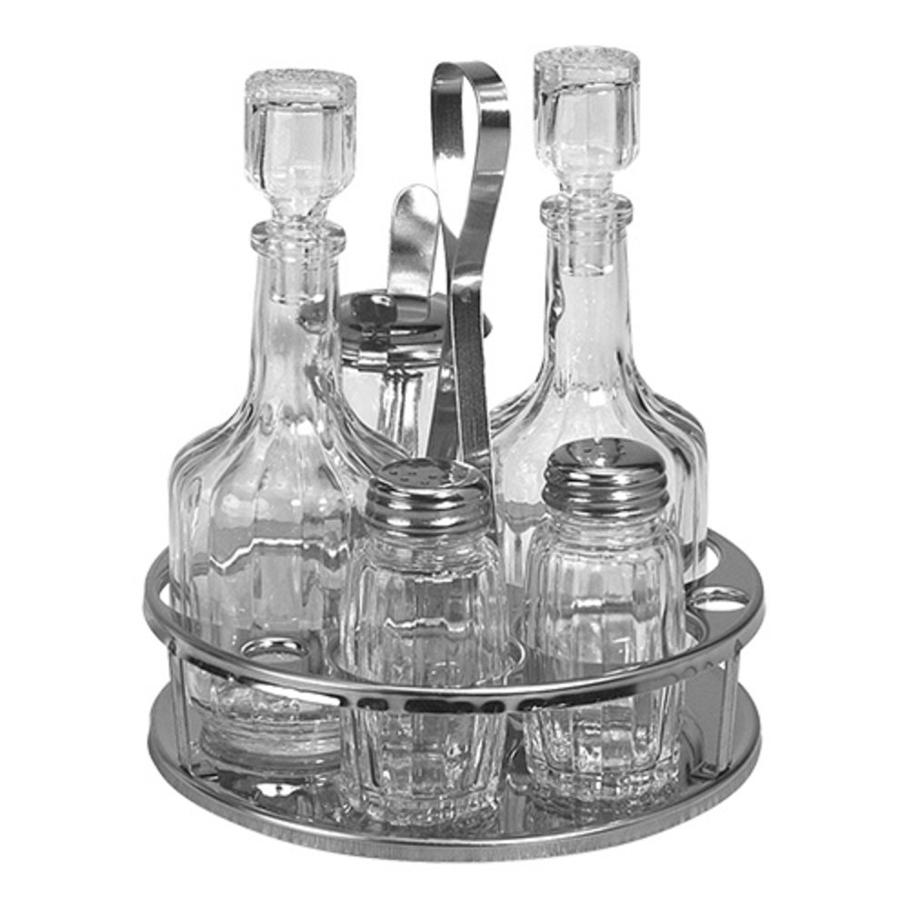 Emga Menage | 5-delig | Rvs/glas | 170(h)mm