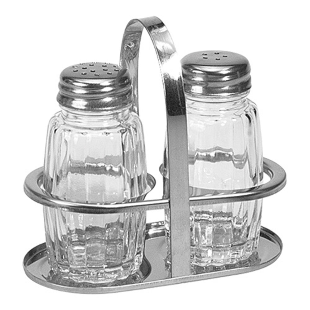 Emga Menage | 2-delig | Rvs/glas | 110(h)mm