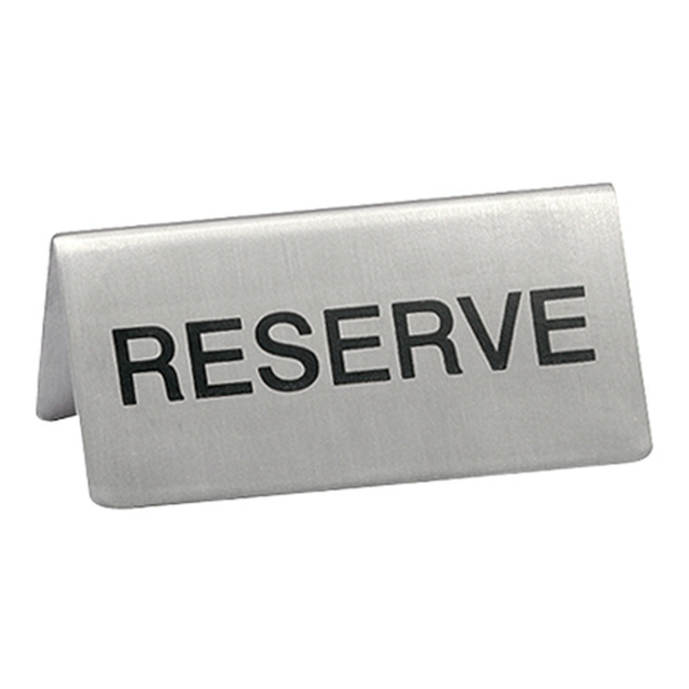Emga Tafelbordje | Reserve | Rvs | 2-zijdig | 100x45(h)mm