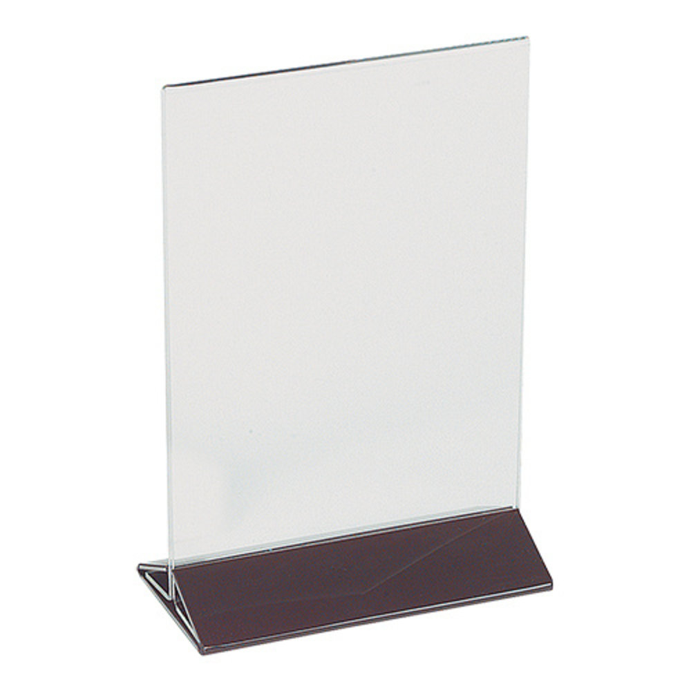 Emga Menu Standaard | Transparant Plexiglas | 130x170(h)mm