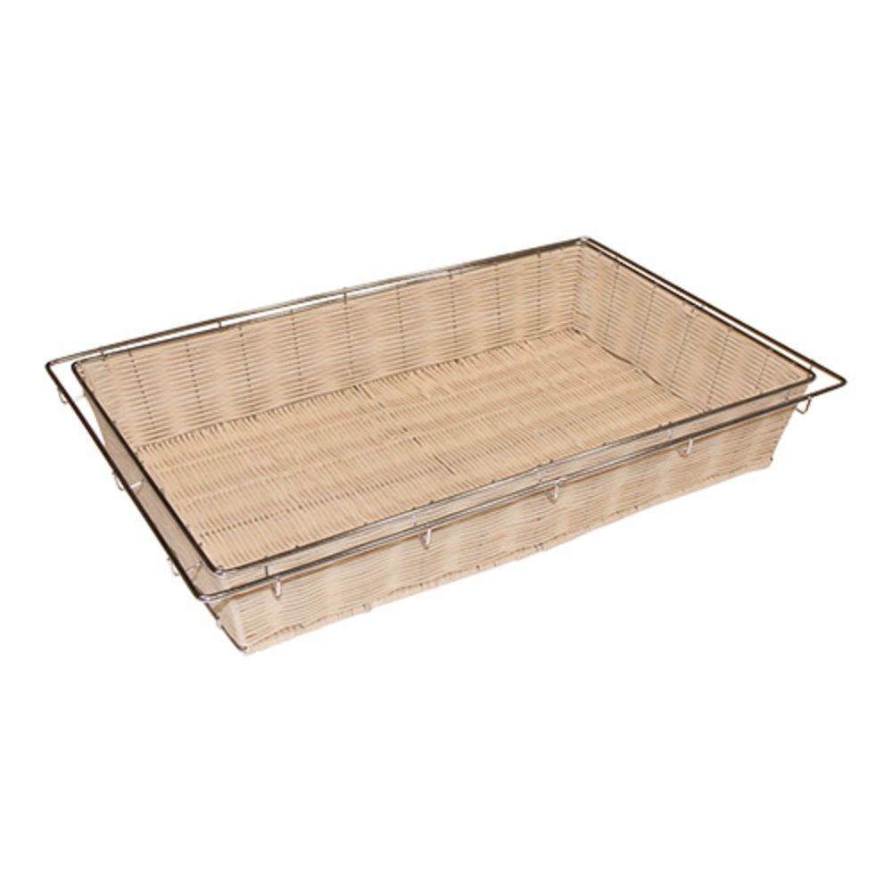 Emga Broodmand | Polyrattan | Verchroomd | GN 1/1 | 530x325x80(h)mm