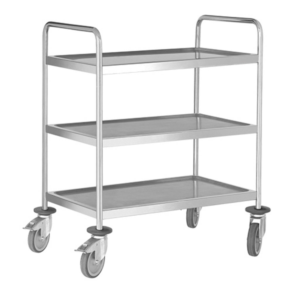 Emga Serveerwagen (cap.3x 90x50cm) | 900x500x1020(h)mm