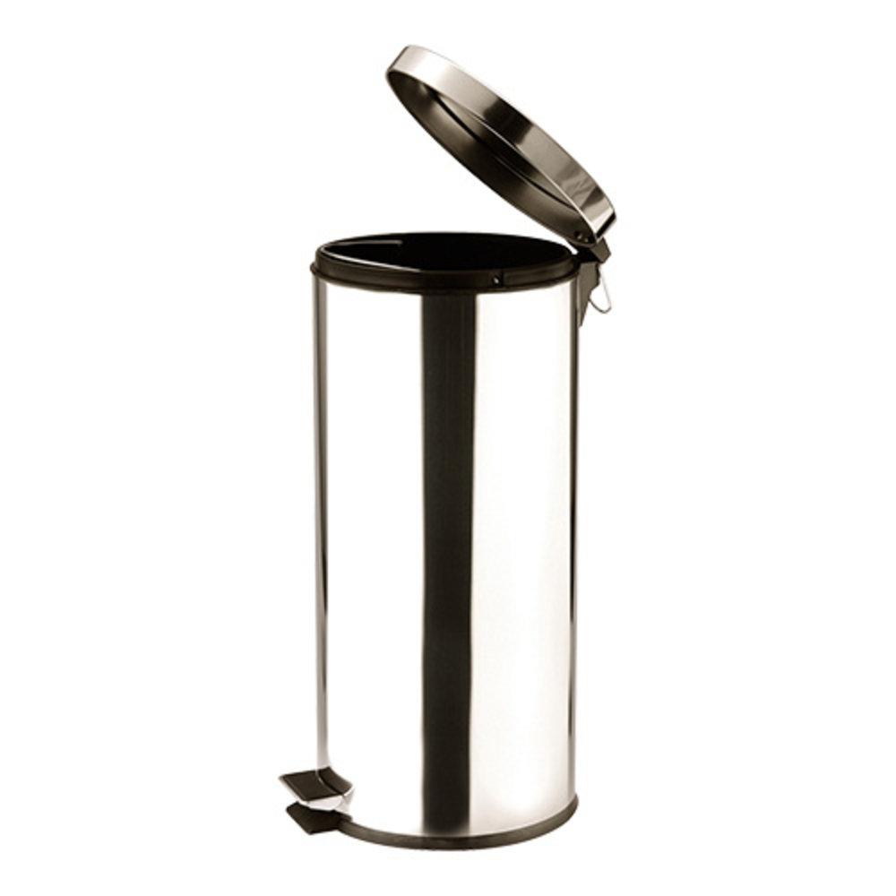 Emga Pedaalemmer | Rvs (glanzend) | 30l | Klapdeksel | ø290x650(h)mm