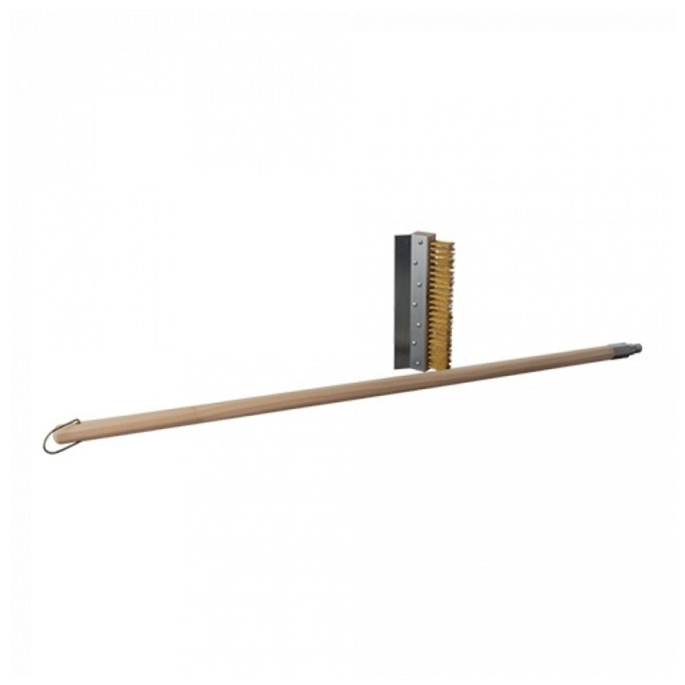 Emga Pizzaovenborstel | Metalen Schraper | Messing Borstel | 254x45x1060(h)mm