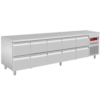 Koelwerkbanken 4+ Deuren/ Laden