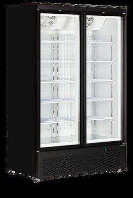 RVS Vrieskasten 2 Glasdeuren